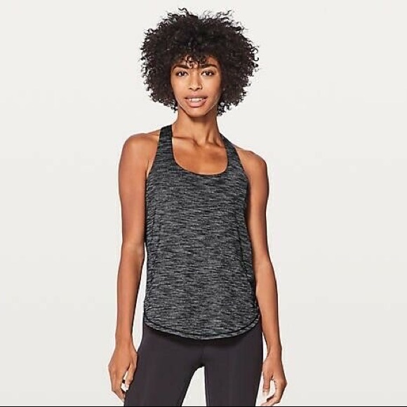 lululemon athletica Tops - LULULEMON | “Free To Be Wild” 2-In-1 Gray/Blk Tank